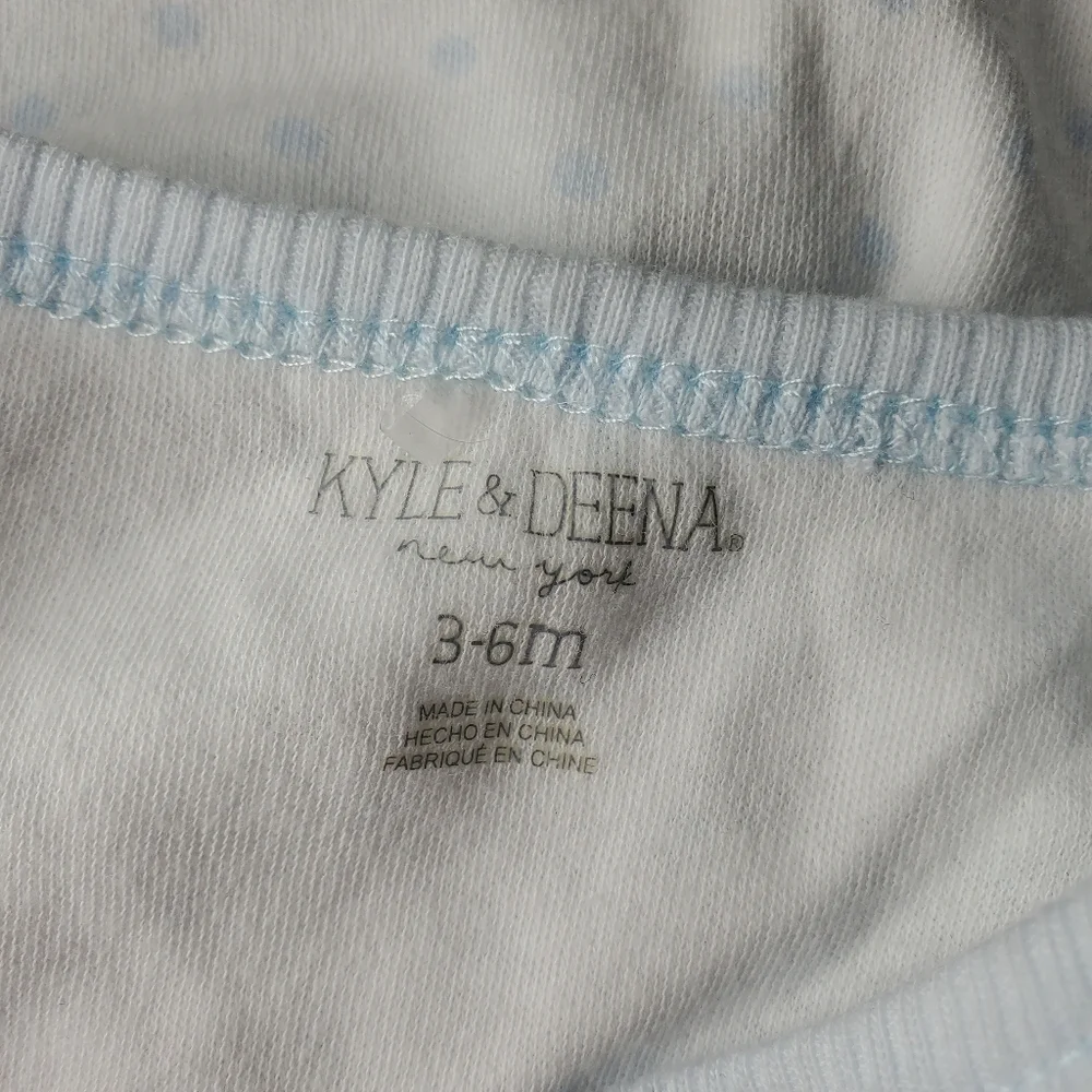 Kyle and Deena New York Baby Boy 3-6m Light Blue Bodysuit Onesie NWOT